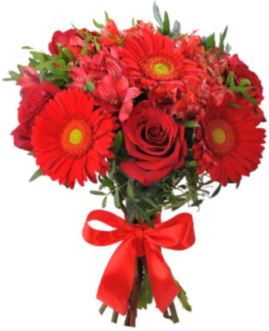 Букет цветов "Красная магия"